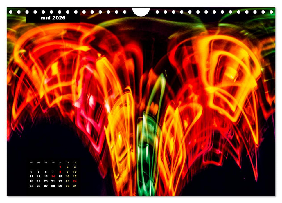 Cascade de couleurs (CALVENDO Calendrier mensuel 2026)