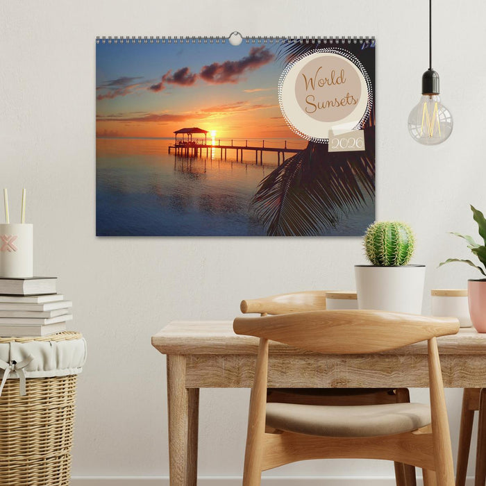 World sunsets (CALVENDO Monthly Calendar 2026)