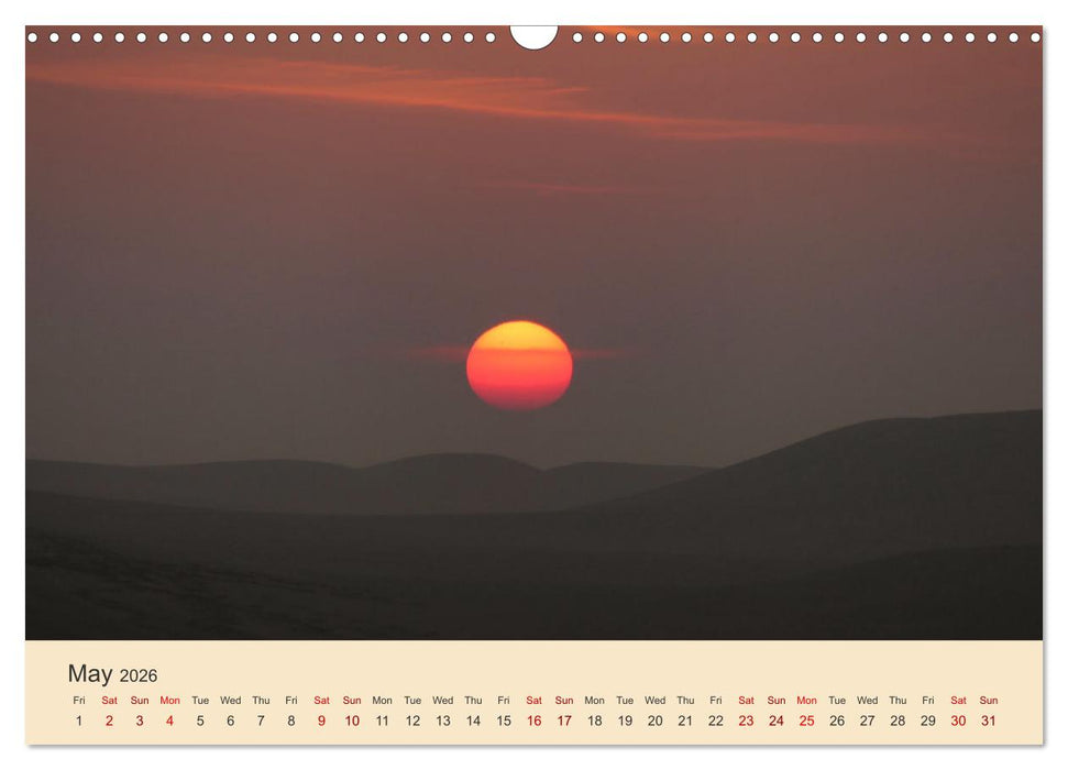 World sunsets (CALVENDO Monthly Calendar 2026)
