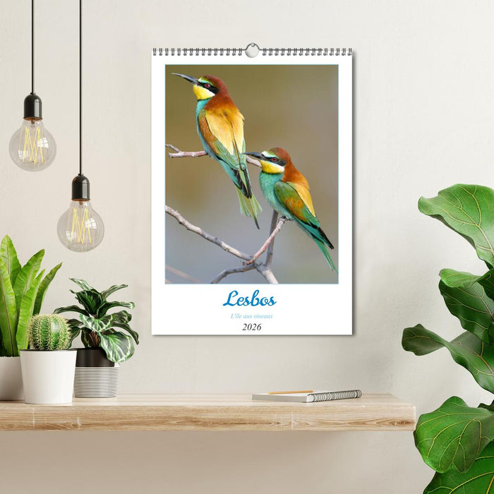 Lesbos l'île aux oiseaux (CALVENDO Calendrier mensuel 2026)