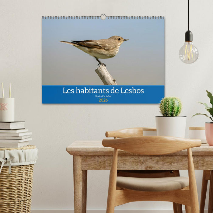 Les habitants de Lesbos Ile des cyclades (CALVENDO Calendrier mensuel 2026)