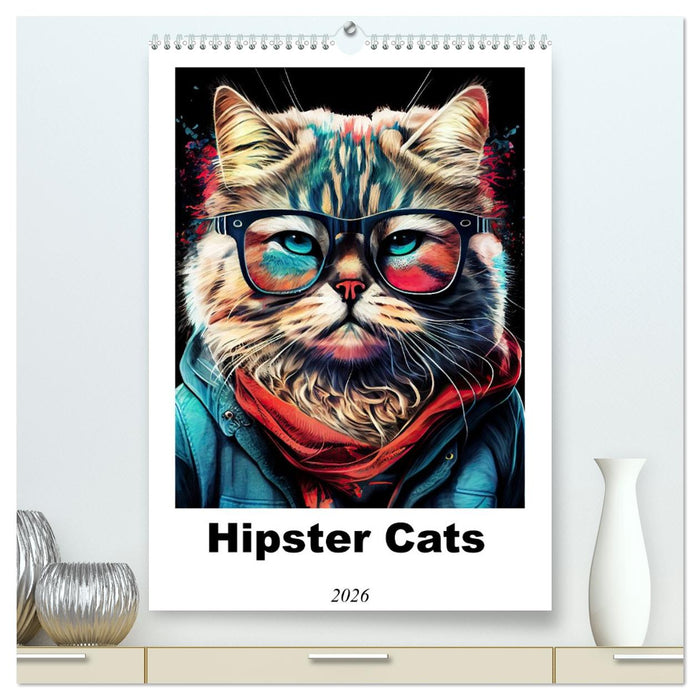 Hipster Cats (CALVENDO Premium-Calendar 2026)
