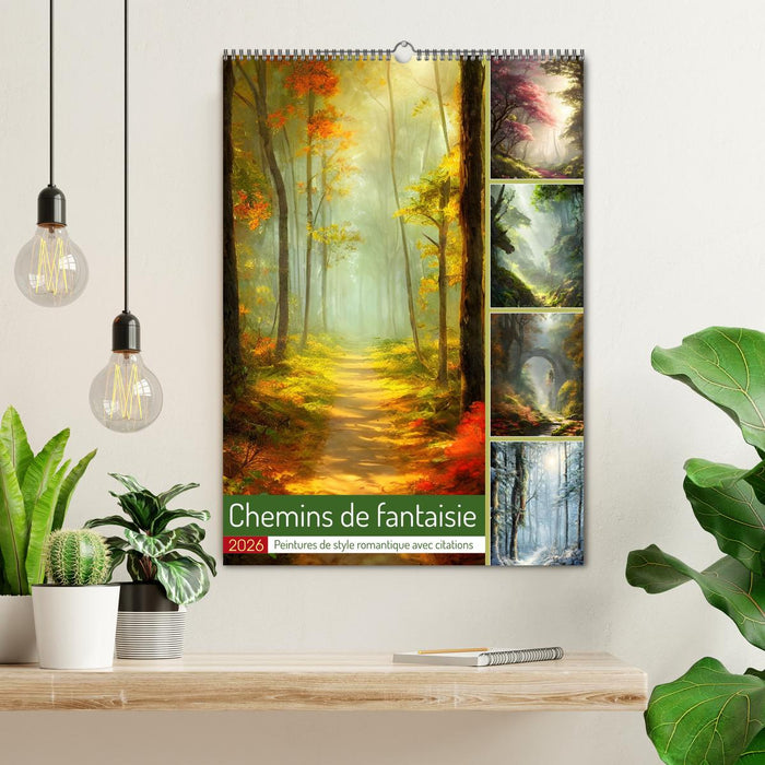 Chemins de fantaisie (CALVENDO Calendrier mensuel 2026)