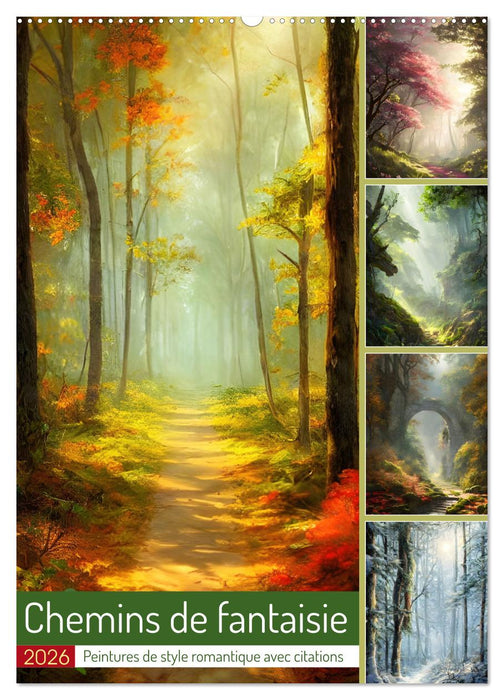 Chemins de fantaisie (CALVENDO Calendrier mensuel 2026)