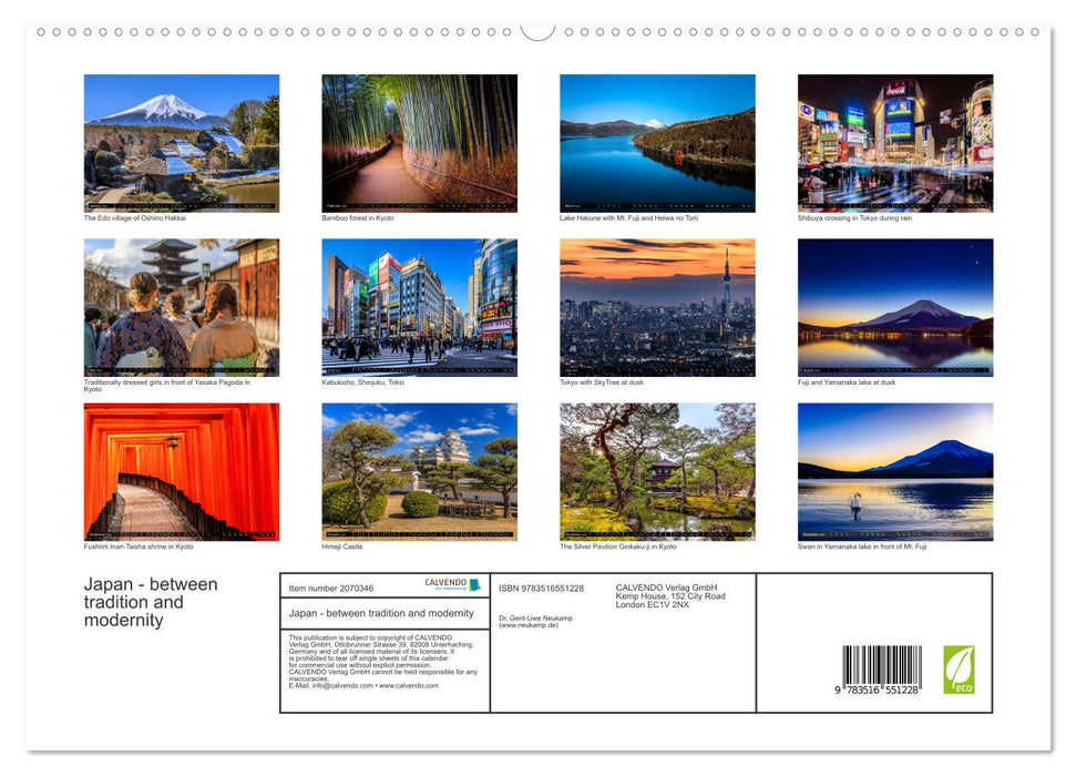Japan - between tradition and modernity (CALVENDO Premium-Calendar 2026)