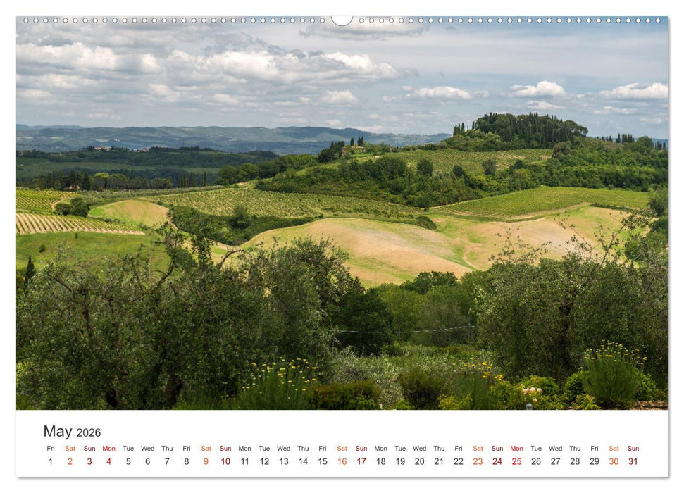 Tuscany A color palette (CALVENDO Monthly Calendar 2026)