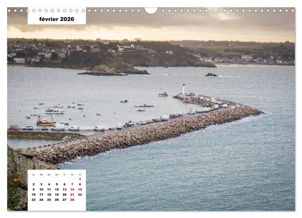 La Bretagne. La côte d'Emeraude et la côte de Penthièvre (CALVENDO Calendrier mensuel 2026)
