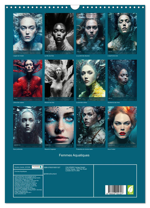 Femmes Aquatiques (CALVENDO Calendrier mensuel 2026)