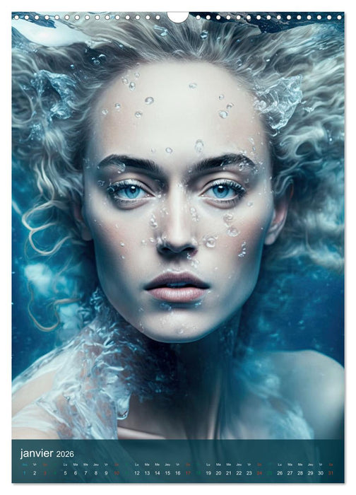 Femmes Aquatiques (CALVENDO Calendrier mensuel 2026)