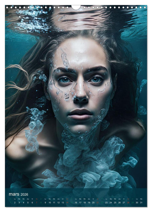 Femmes Aquatiques (CALVENDO Calendrier mensuel 2026)