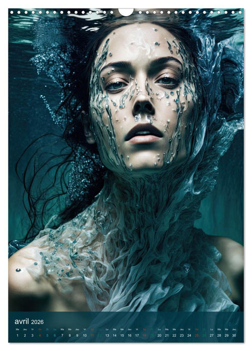 Femmes Aquatiques (CALVENDO Calendrier mensuel 2026)