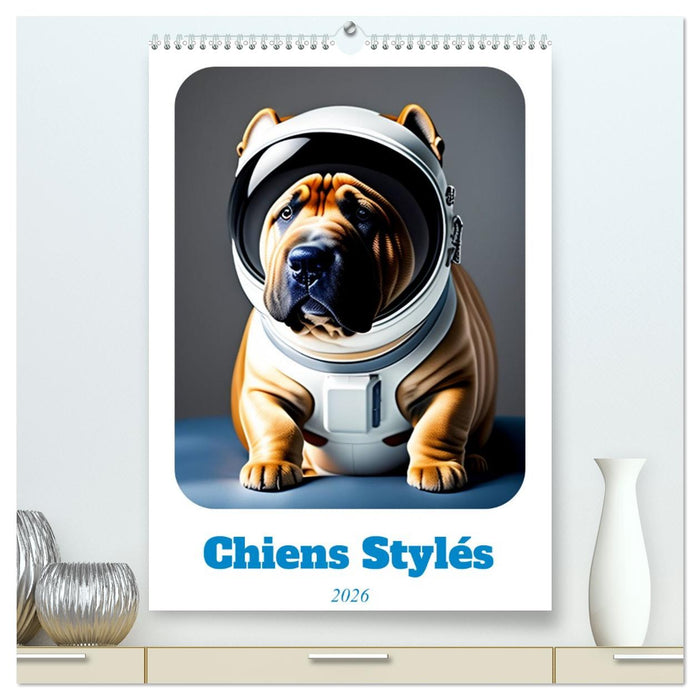 Chiens stylés (CALVENDO Calendrier supérieur 2026)
