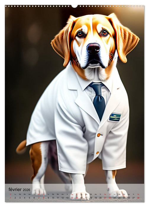 Chiens stylés (CALVENDO Calendrier supérieur 2026)