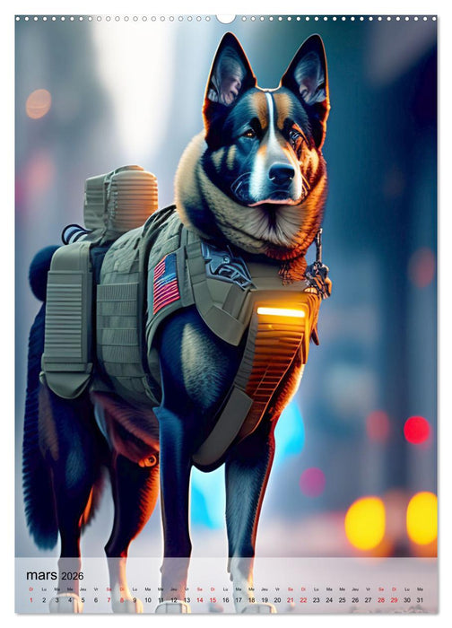 Chiens stylés (CALVENDO Calendrier supérieur 2026)