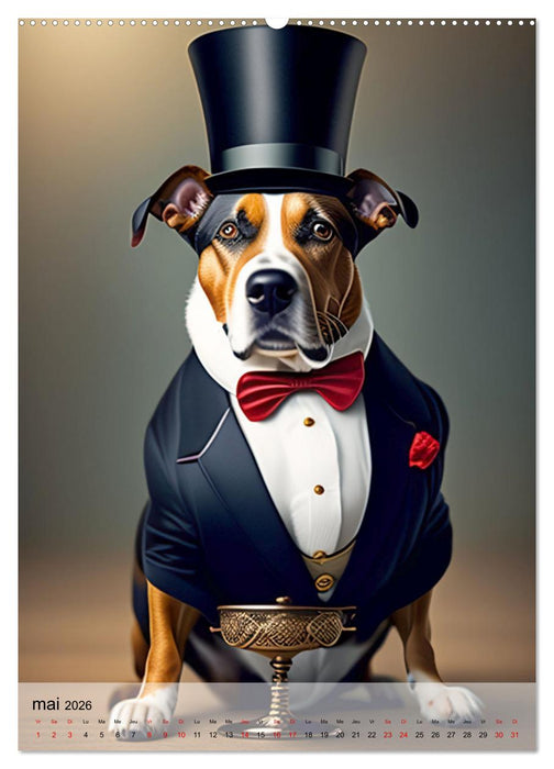 Chiens stylés (CALVENDO Calendrier supérieur 2026)
