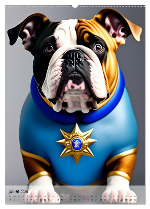 Chiens stylés (CALVENDO Calendrier supérieur 2026)