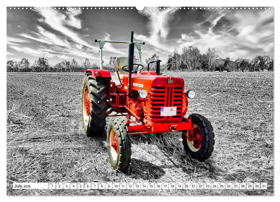 Tractors from past times (CALVENDO Premium-Calendar 2026)