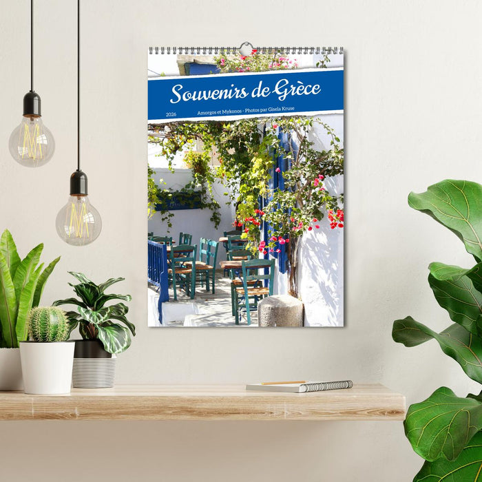 Souvenirs de Grèce (CALVENDO Calendrier mensuel 2026)