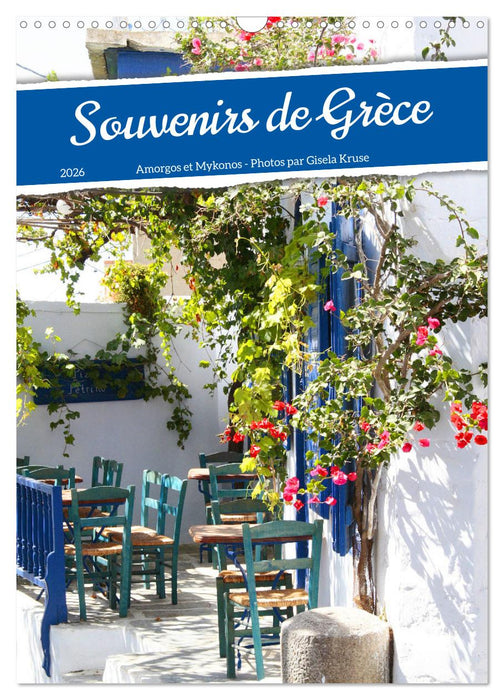 Souvenirs de Grèce (CALVENDO Calendrier mensuel 2026)
