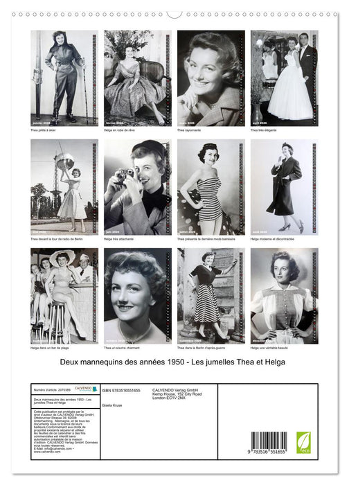 Deux mannequins des années 1950 - Les jumelles Thea et Helga (CALVENDO Calendrier supérieur 2026)
