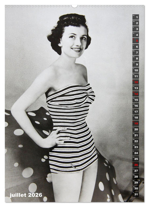 Deux mannequins des années 1950 - Les jumelles Thea et Helga (CALVENDO Calendrier supérieur 2026)