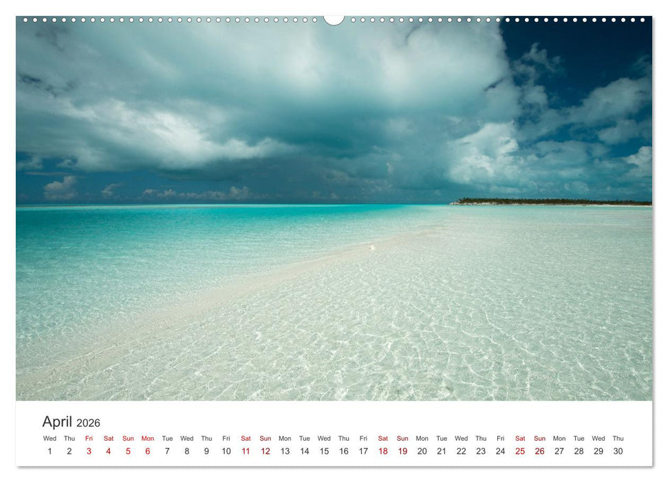 Caribbean beaches and the shades of blue (CALVENDO Premium-Calendar 2026)