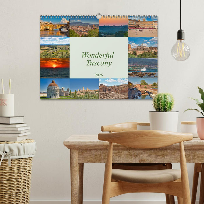 Wonderful Tuscany (CALVENDO Monthly Calendar 2026)