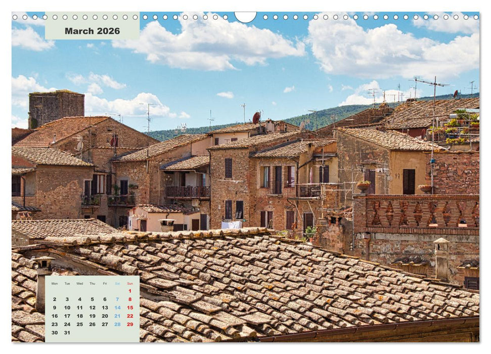 Wonderful Tuscany (CALVENDO Monthly Calendar 2026)