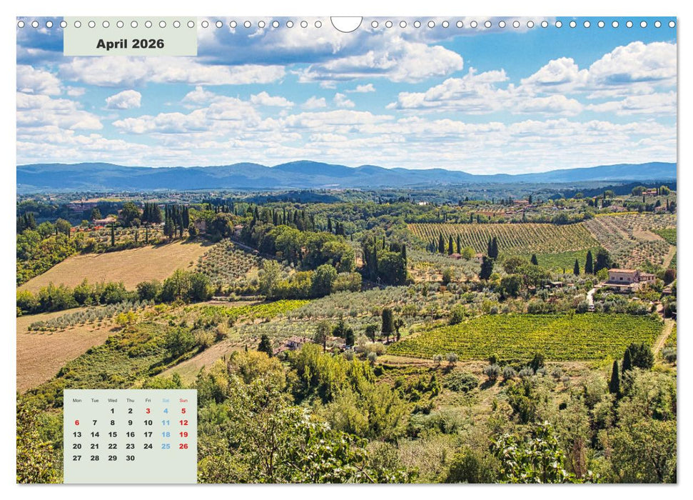 Wonderful Tuscany (CALVENDO Monthly Calendar 2026)