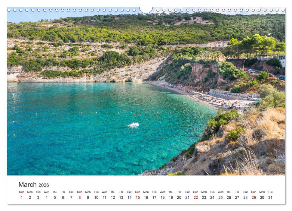 Zakynthos - the Lovely Island (CALVENDO Monthly Calendar 2026)