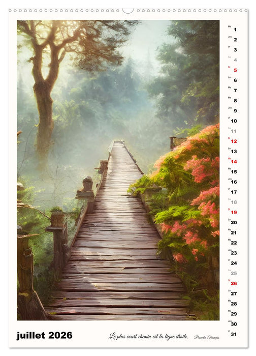 Chemins de fantaisie (CALVENDO Calendrier supérieur 2026)