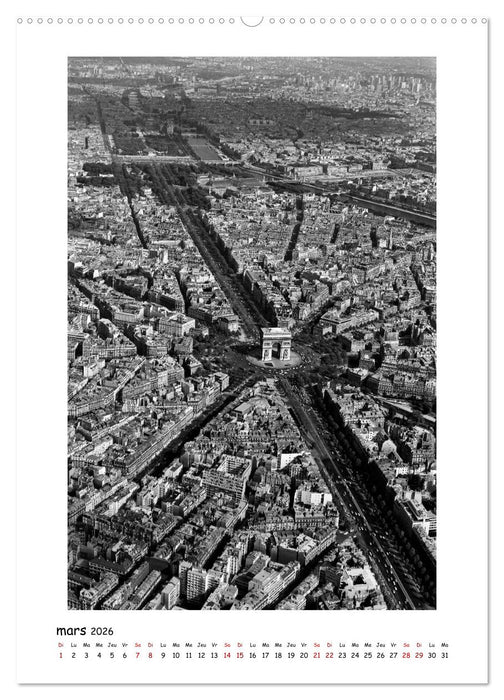 Visage de Paris, années 1970 (CALVENDO Calendrier supérieur 2026)