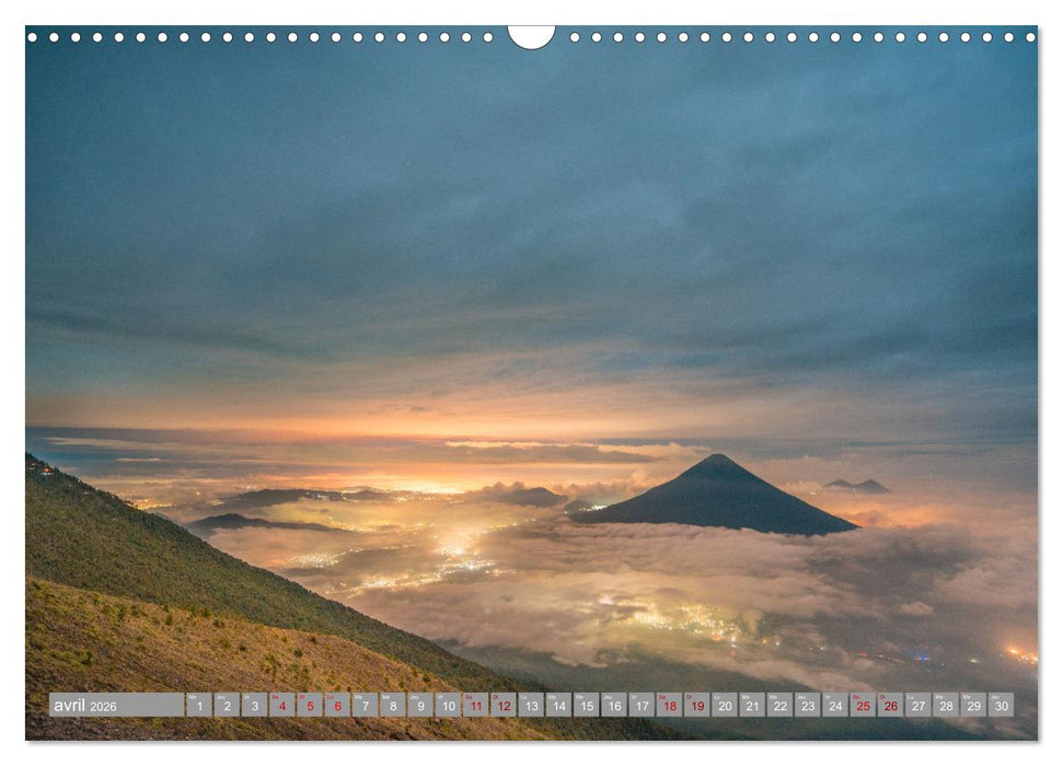 Amérique Centrale - Des paysages fantastique du Panama au Guatemala (CALVENDO Calendrier mensuel 2026)