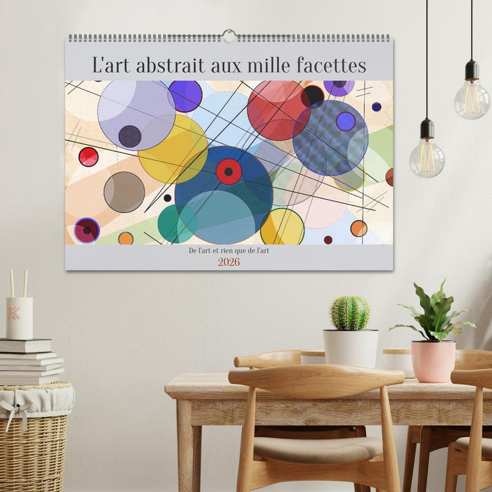 L'art abstrait aux mille facettes (CALVENDO Calendrier mensuel 2026)