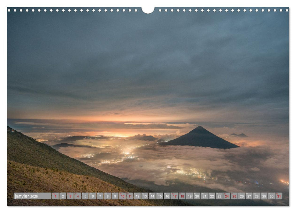 Guatemala - Un pays spectaculaire (CALVENDO Calendrier mensuel 2026)
