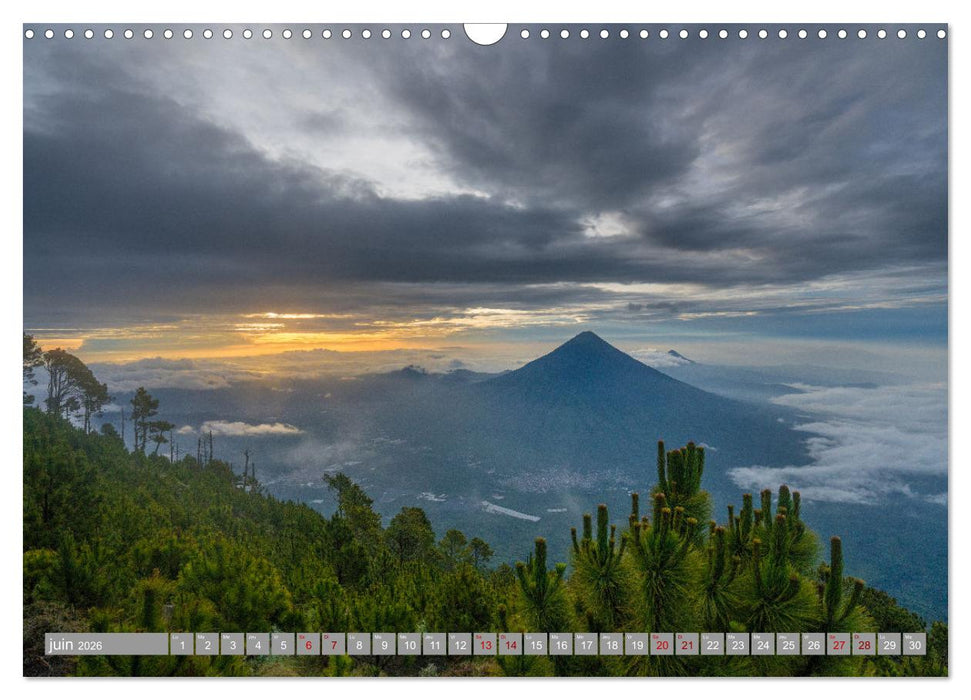 Guatemala - Un pays spectaculaire (CALVENDO Calendrier mensuel 2026)