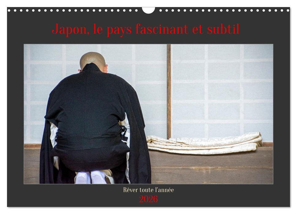 Japon, le pays fascinant et subtil (CALVENDO Calendrier mensuel 2026)