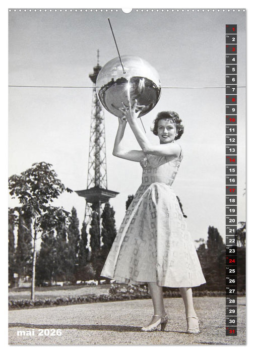 Deux mannequins des années 1950 - Les jumelles Thea et Helga (CALVENDO Calendrier mensuel 2026)