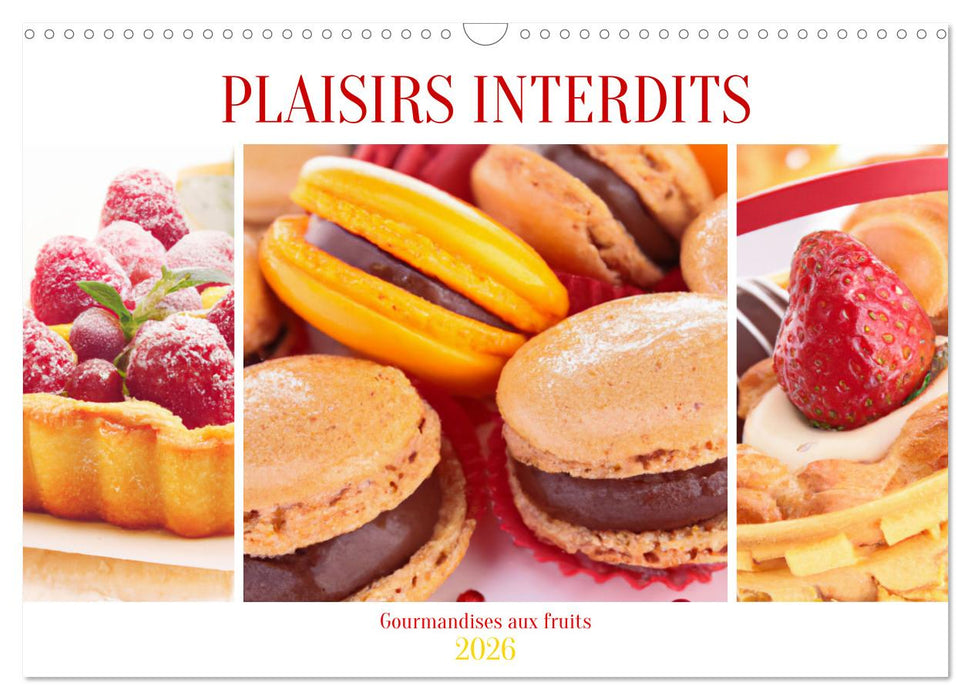 Plaisirs interdits (CALVENDO Calendrier mensuel 2026)