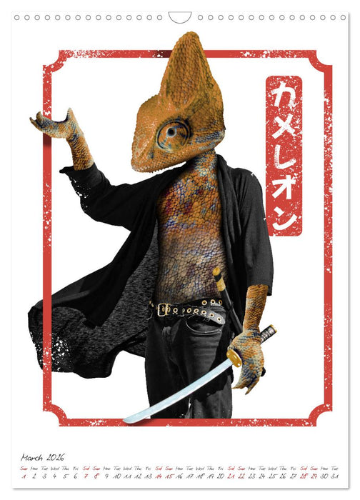 Crazy animal fighters (CALVENDO Monthly Calendar 2026)