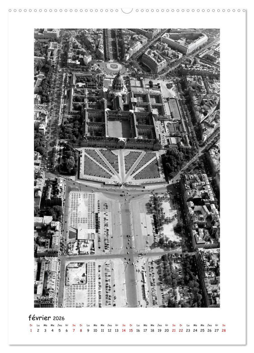 Visage de Paris, années 1970 (CALVENDO Calendrier mensuel 2026)