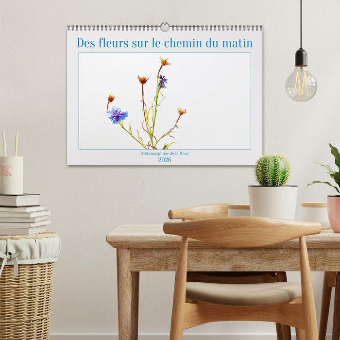 Des fleurs sur le chemin du matin (CALVENDO Calendrier mensuel 2026)