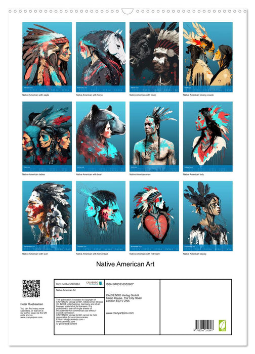 Native American Art (CALVENDO Monthly Calendar 2026)