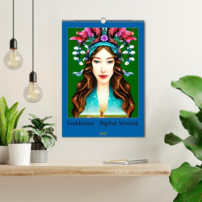 Goddesses - Digital Artwork (CALVENDO Monthly Calendar 2026)