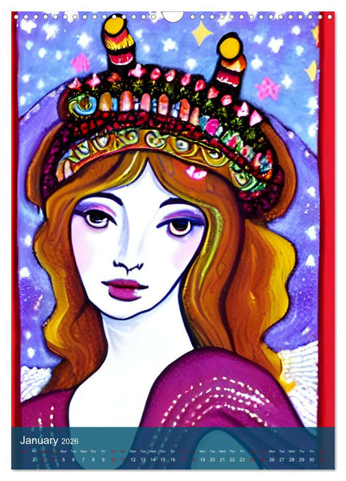 Goddesses - Digital Artwork (CALVENDO Monthly Calendar 2026)