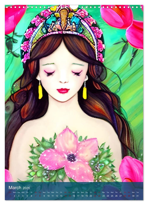 Goddesses - Digital Artwork (CALVENDO Monthly Calendar 2026)