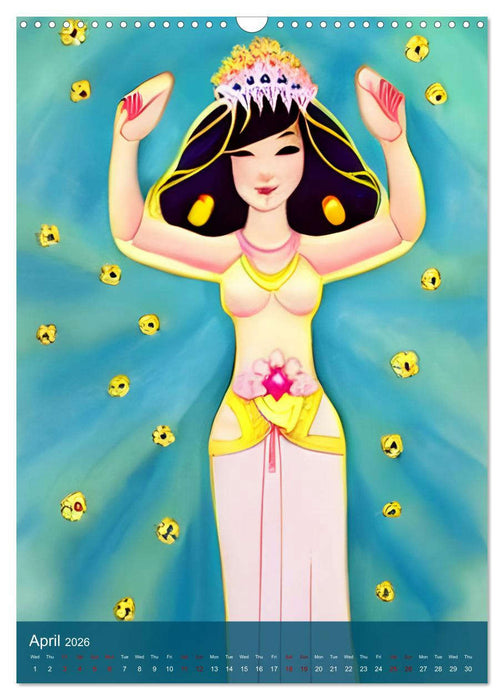 Goddesses - Digital Artwork (CALVENDO Monthly Calendar 2026)