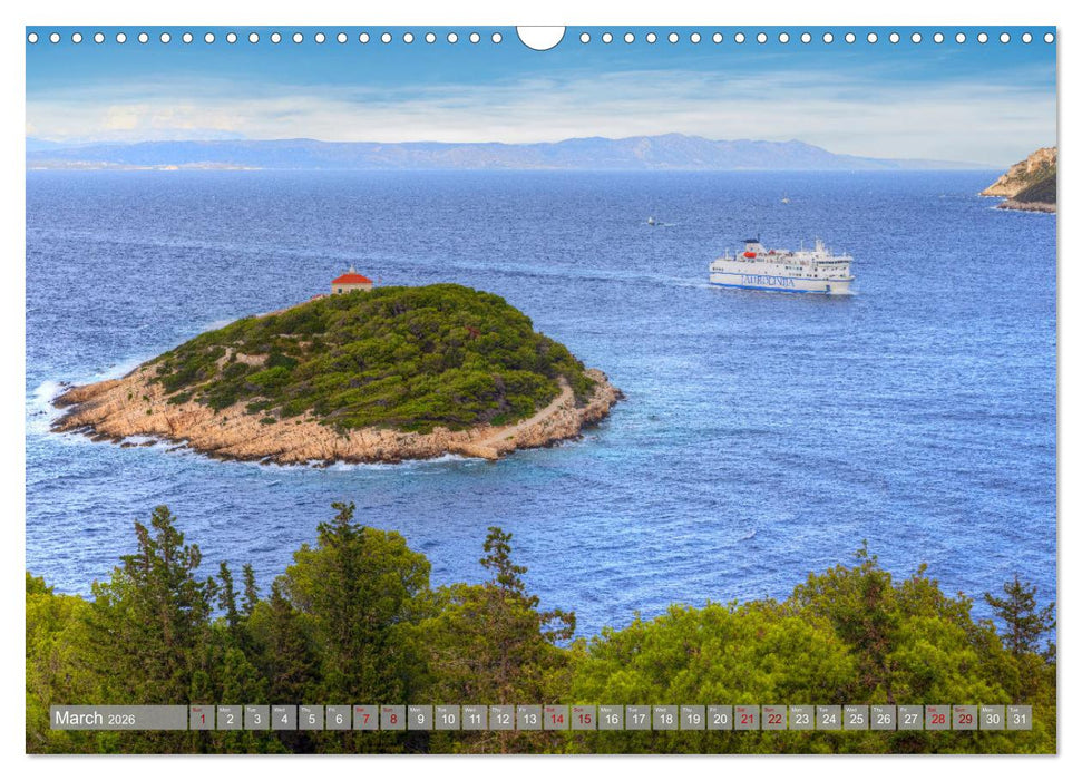 Vis Island Croatia - English Heritage in the Adriatic (CALVENDO Monthly Calendar 2026)
