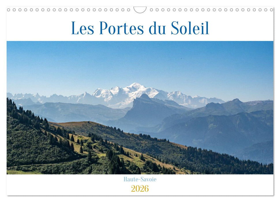 Les Portes du Soleil, Haute-Savoie (CALVENDO Calendrier mensuel 2026)