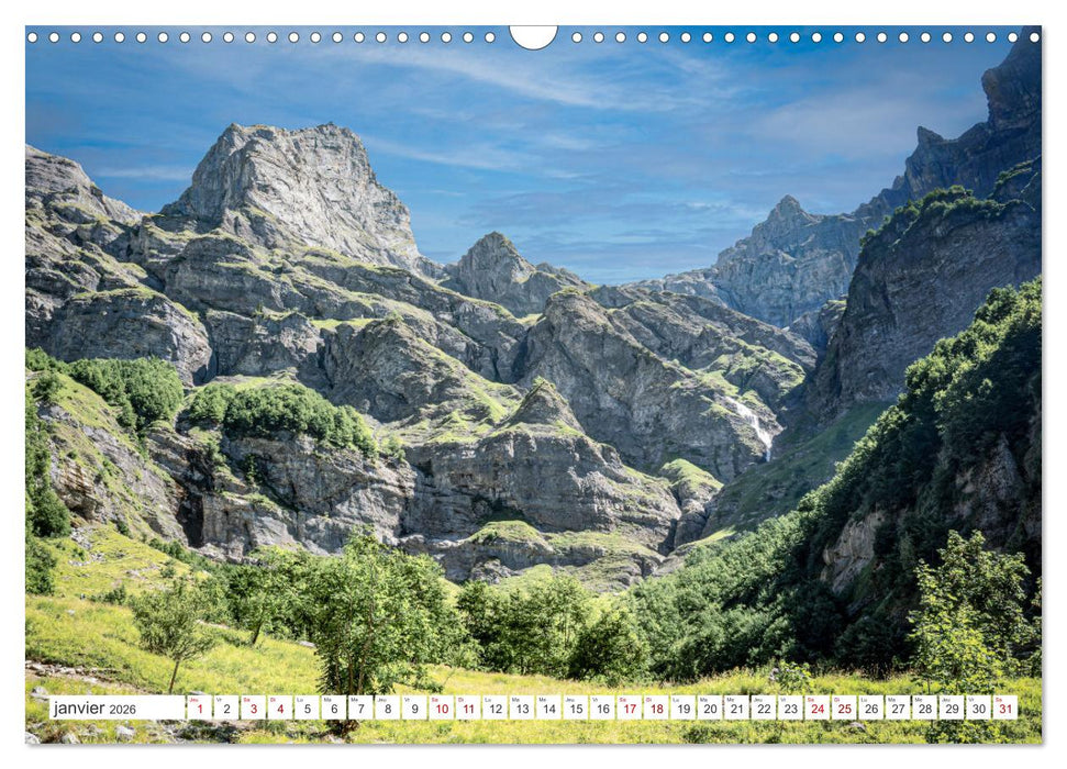 Les Portes du Soleil, Haute-Savoie (CALVENDO Calendrier mensuel 2026)